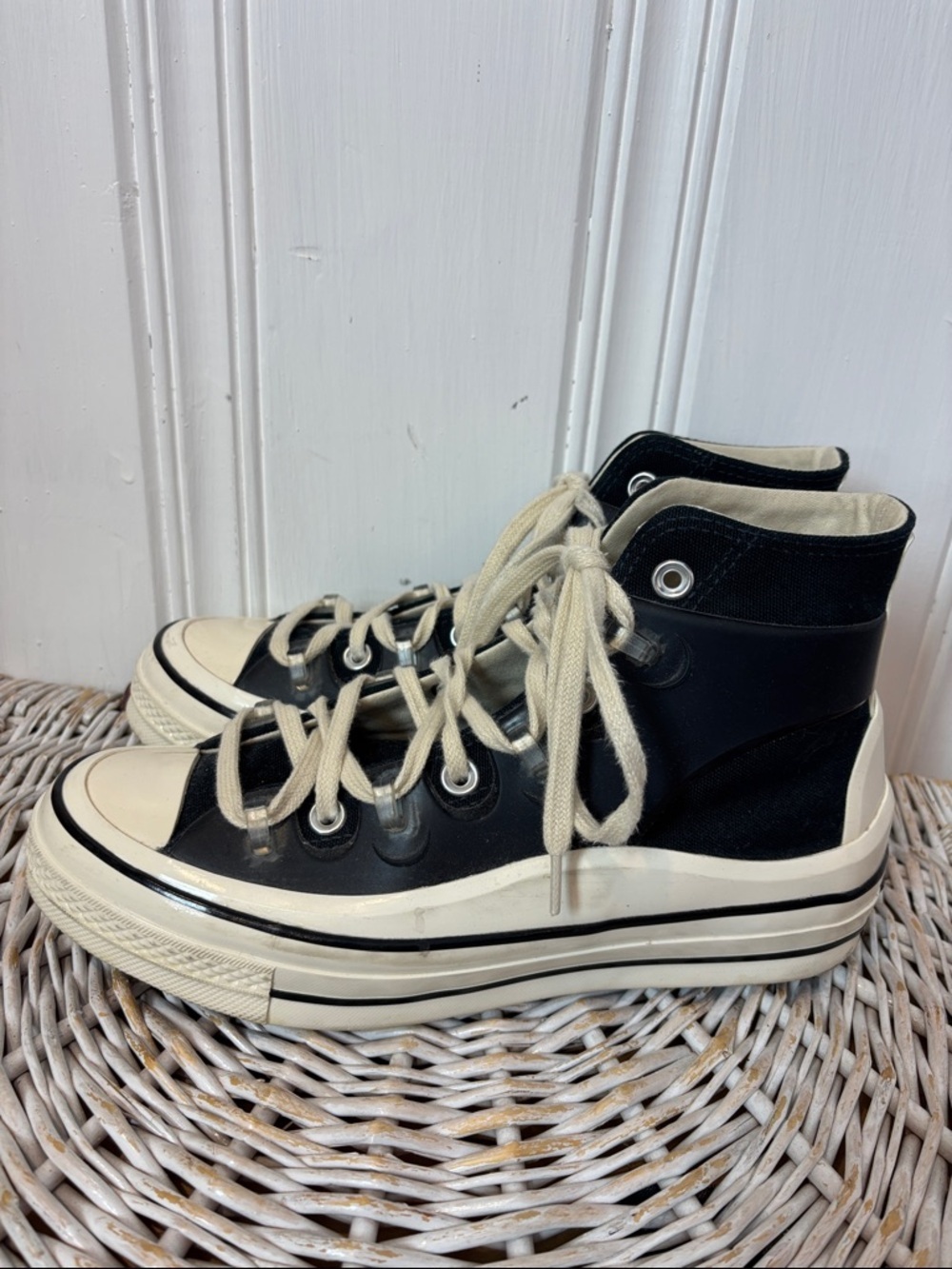 Rare CONVERSE X KIM JONES Chuck 70 High Utility Wave Sneakers | Size 8 - Picture 5 of 14